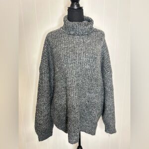 Cozy Gray Turtleneck Sweater